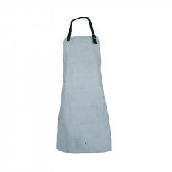 Apron in suede leather