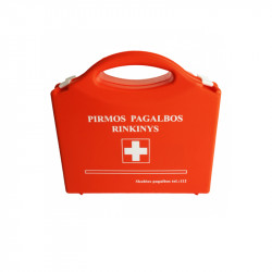 First aid kit in plastic case (conforms to SAM Nr.V-2876)