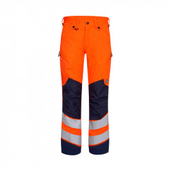 Trousers SAFETY STRETCH orange/blue