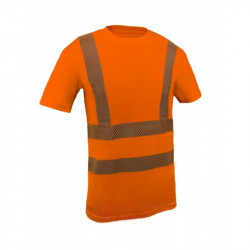 T-shirt LIGHTGO PRINT short sleeves orange