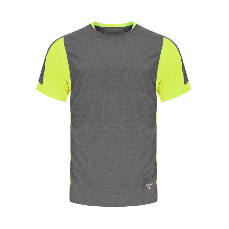T-shirt PESSO BREEZE grey/yellow T-shirt PESSO BREEZE grey/yellow