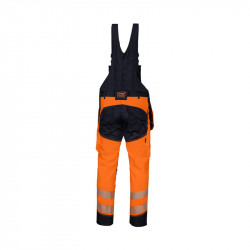 Bib overall FREEGO orange/black