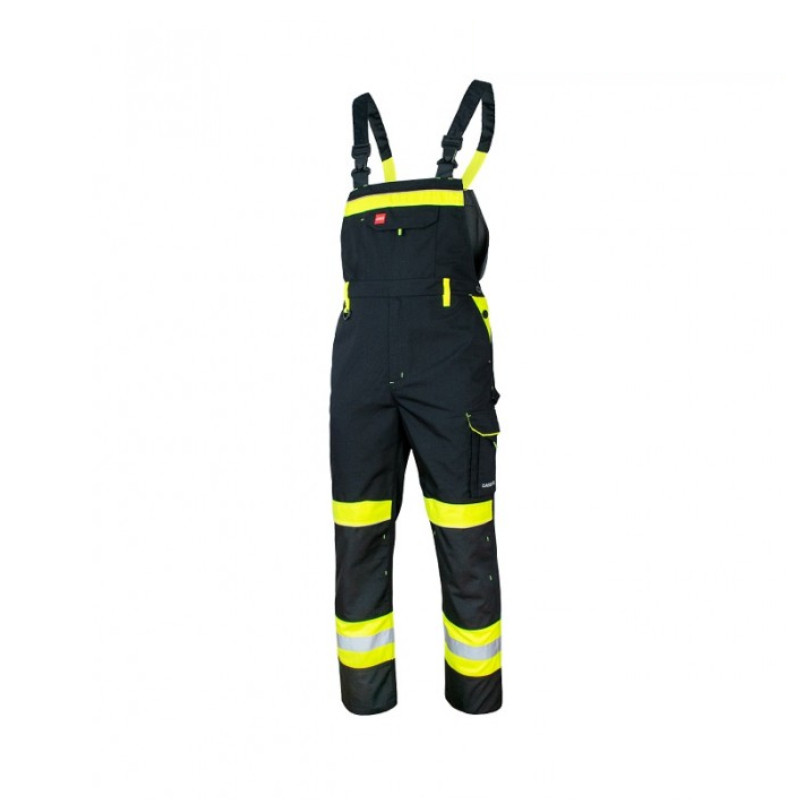 Bib overall CLASSIC PO-LIFT black/yellow