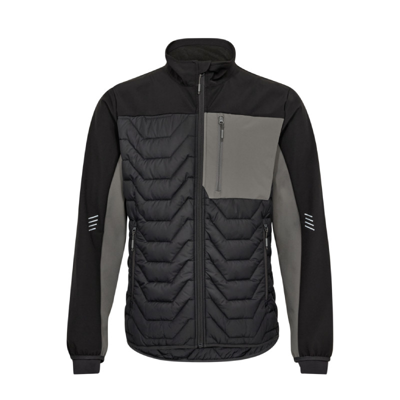 Jacket ENTIRE QUILTED grey/black