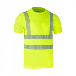 T-shirt LIGHTGO PRINT short sleeves yellow
