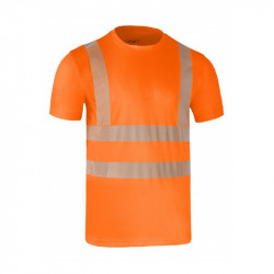 T-shirt LIGHTGO PRINT short sleeves orange