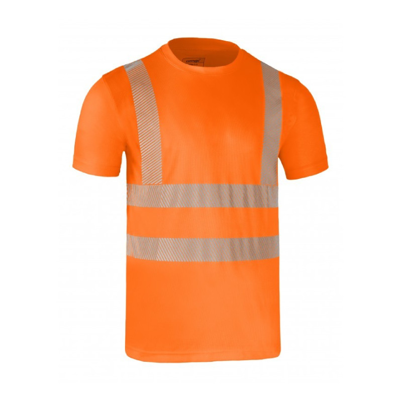 T-shirt LIGHTGO PRINT short sleeves orange