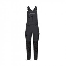 Bib overall ENTIRE STRETCH 4-WAY grey/black