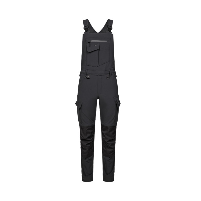 Bib overall ENTIRE STRETCH 4-WAY grey/black