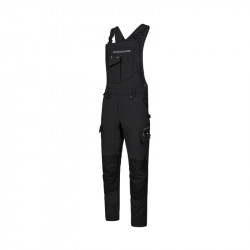 Bib overall ENTIRE STRETCH 4-WAY black/grey