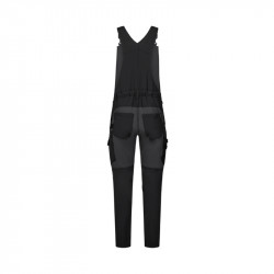 Bib overall ENTIRE STRETCH 4-WAY black/grey