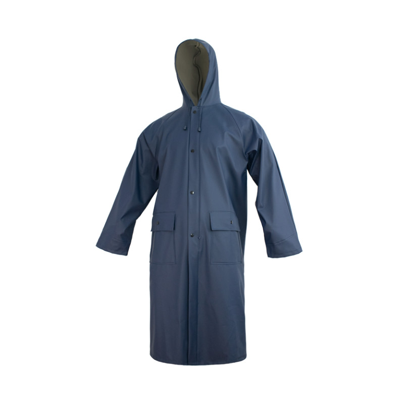 Waterproof raincoat PU blue