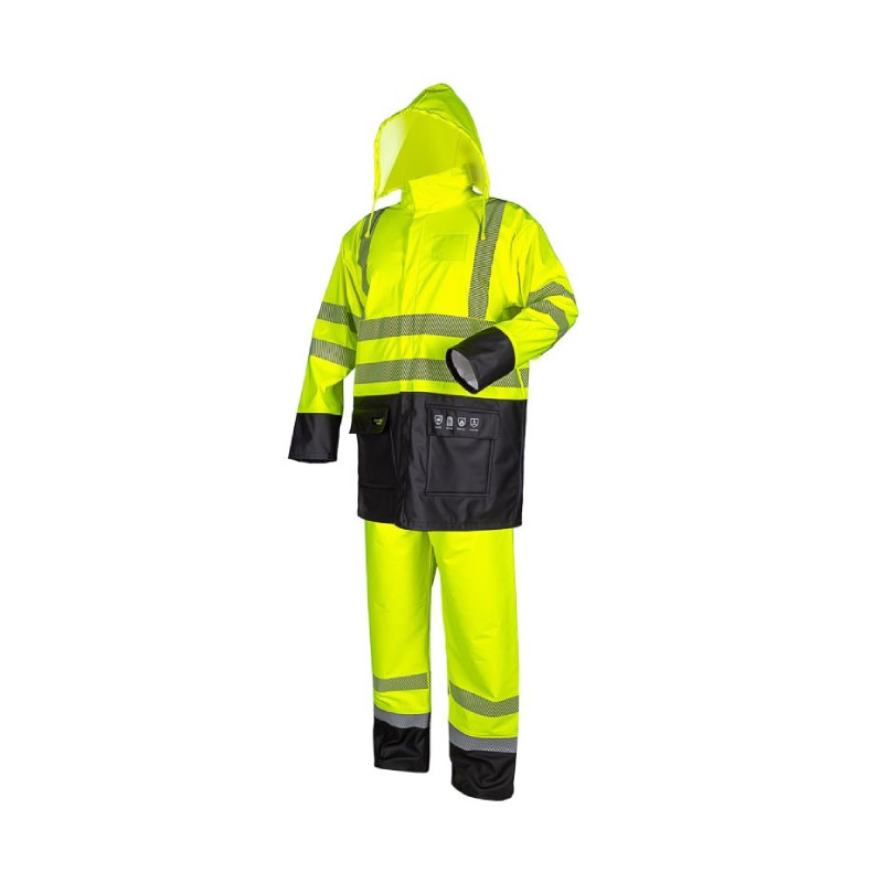 Waterproof suit STORMGO yellow/black