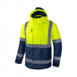 Jacket BRIGHTGO yellow / dark blue