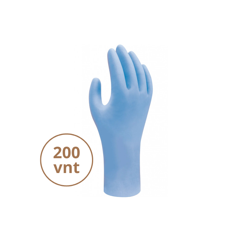 Pirštinės SHOWA 5502PF vienk. nitrilinės (200vnt)